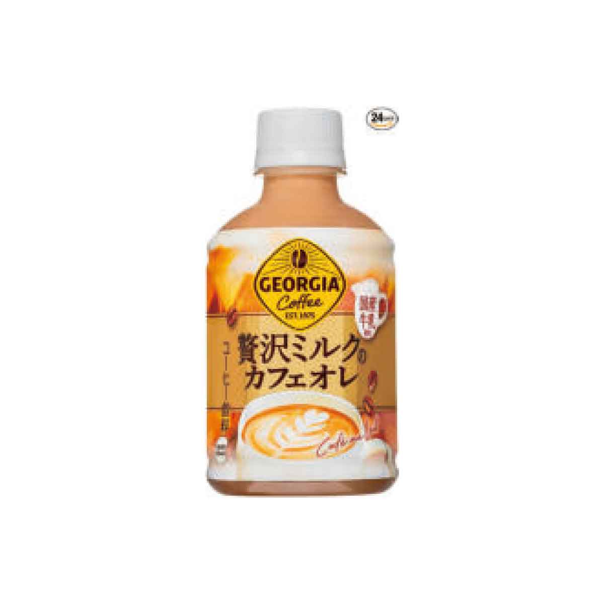 ｼﾞｮｰｼﾞｱ 贅沢ﾐﾙｸのｶﾌｪｵﾚ PET 280ml 温冷兼用 (2009)  280ml×24本入り