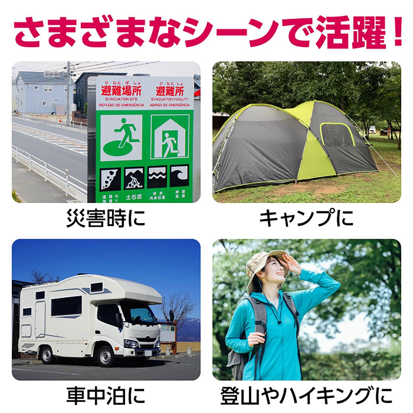 折りたたみ式　ポータブルソーラー充電器　５Ｗ