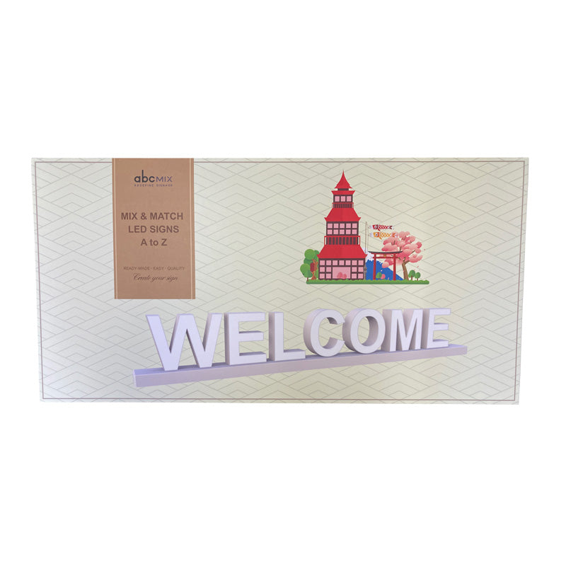abcMIX マグネット連結タイプ 文字セット 「WELCOME