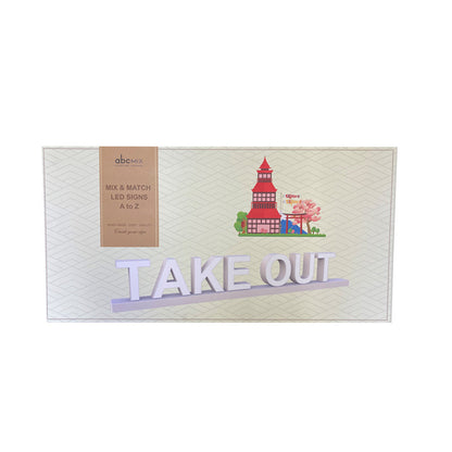 ａｂｃＭＩＸ　マグネット連結タイプ　文字セット　「ＴＡＫＥ　ＯＵＴ」