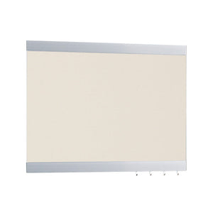 アルモード　掲示ボード　６９６　シルバー／ボードアイボリー　屋内用　Ｗ６００×Ｈ５６０　６９６Ｃ－Ｉ