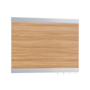 アルモード 掲示ボード 696 シルバー/ボード木目ナチュラル 屋内用 W900×H710 696C-NA