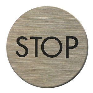 サインプレート　ステンレス　タイプＲ　ＳＴ－Ｒ　０２１【ＳＴＯＰ】