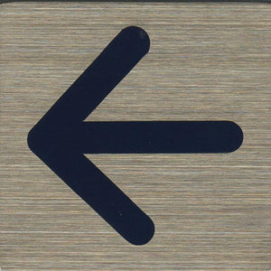 サインプレート　ステンレス　タイプＳ　ＳＴ－Ｓ　０３１【←（ネイビー）】