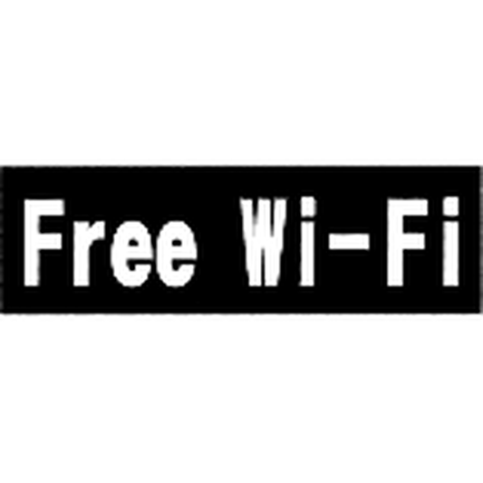 サインプレート　アクリルマットブラック　タイプＡ　ＡＣＭＢＡ－０３２【Ｆｒｅｅ　Ｗｉ－Ｆｉ】