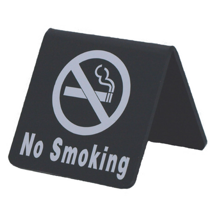 サインプレート　アクリルマットブラック　タイプＭ　ＡＣＭＢＭ－００８　山型【Ｎｏ　Ｓｍｏｋｉｎｇ】