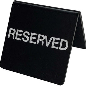 サインプレート　アクリルマットブラック　タイプＭ　ＡＣＭＢＭ－０１２　山型【ＲＥＳＥＲＶＥＤ】