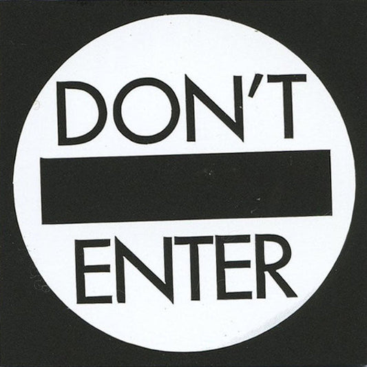 サインプレート　アクリルマットブラック　タイプＳ　ＡＣＭＢ－０２６【ＤＯＮ’Ｔ　ＥＮＴＥＲ】