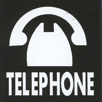 サインプレート　アクリルマットブラック　タイプＳ　ＡＣＭＢ－０４３【ＴＥＬＥＰＨＯＮＥ】