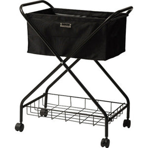 フォールディング　バスケットワゴン　ブラック　ＭＩＰ－８３ＢＫ