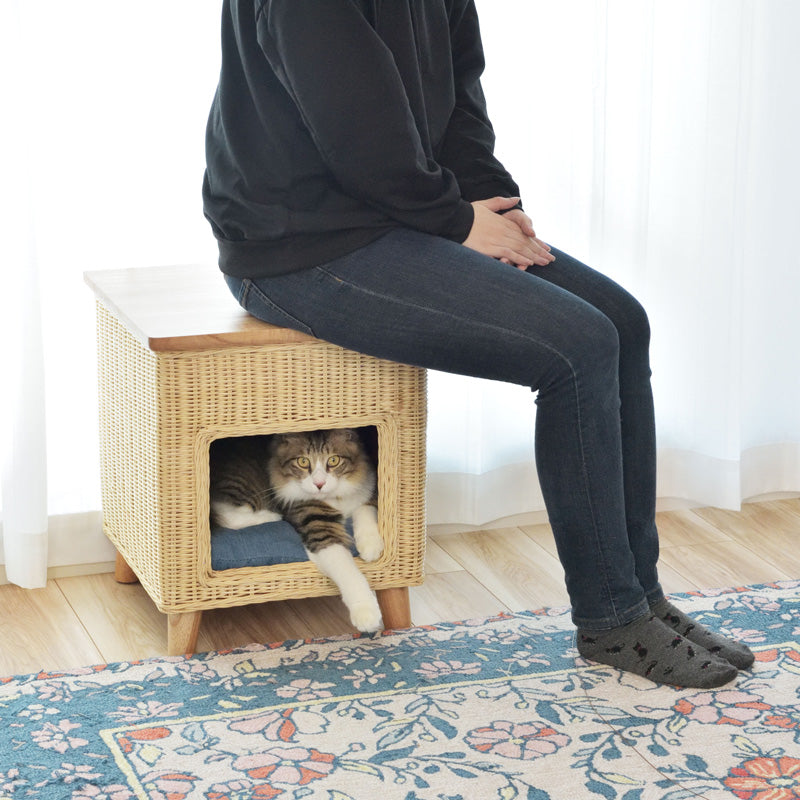 ペットハウススツール　ナチュラル　ＰＥＴ－６３