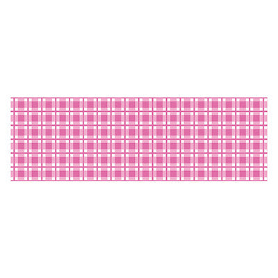 年間タイトルポップ　ビニール幕　チェック　ピンク　　４５ｃｍ×５０ｍ巻　ＰＣ８－１２２４