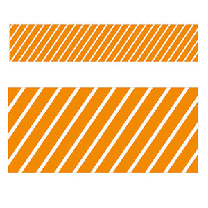 年間タイトルポップ　ビニール幕　ストライプ　オレンジ　６０ｃｍ×５０ｍ巻　ＰＡ８－１１５０