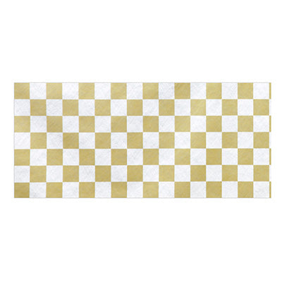 年間タイトルポップ　不織布幕　市松　金　６０ｃｍ×５０ｍ巻　ＤＱ７－０４２０
