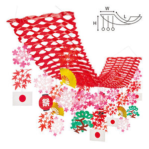 年間デコレーション　吊り物　日本の四季プリーツハンガー　ＴＡ８－１０１２