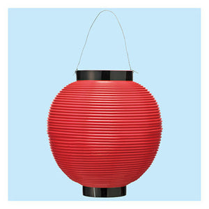 年間タイトルポップ　ポリ八寸丸提灯　レッド　ＴＡ８－７００９Ｒ