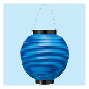 年間タイトルポップ　ポリ八寸丸提灯　ブルー　ＴＡ８－７００９ＢＵ