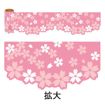 年間タイトルポップ　カンタンロール幕　桜　１５０ｍｍ×約１０ｍ巻　ＮＴ１－０００５