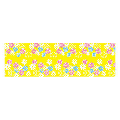 年間タイトルポップ　ビニール幕　花柄イメージ　黄　６００ｍｍ×５０ｍ巻　ＰＡ１－０３００