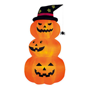 ハロウィンデコレーション　エアブロー　ビッグ３連パンプキン　ＴＥ４－４０４１