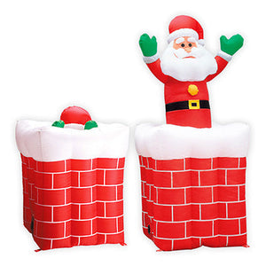 クリスマスデコレーション　ムービングエアブロー　エントツサンタ　ＴＥ５－４０５４