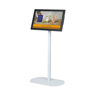 屋内用デジタルサイネージ　２４インチ　スタンドタイプ　ホワイト　ＩＰＡ－２４Ｄ４