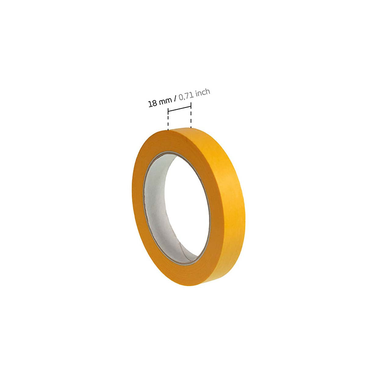 イエローWASHI （高品質な和紙製テープ）18mm YT24YW18