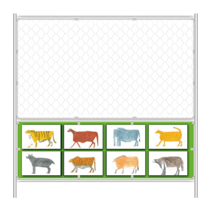 【レンタル】工事用　Ｒぶりゅっとフェンス（動物）バリケード