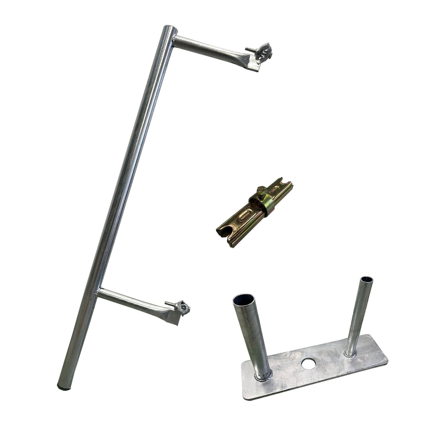 【レンタル】フェンス補強　ダブルアームスタンド　上下セット　転倒防止