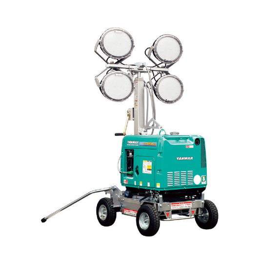 【レンタル】ＬＥＤ４灯式スポットライト　ディーゼル発電機セット　５０Ｈｚ　LS304-GC