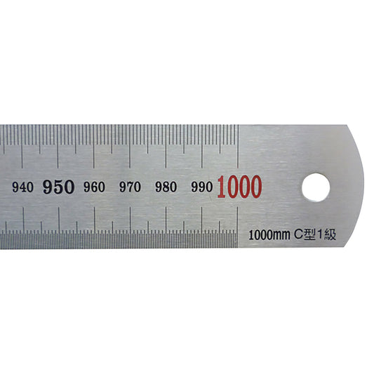 ステンシルバー直尺　１０００ｍｍ