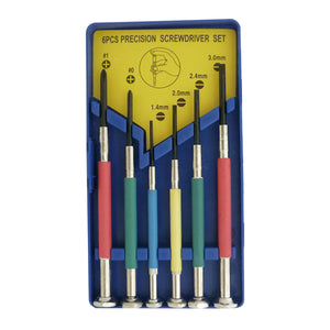 精密ドライバーセットカラー　６本組