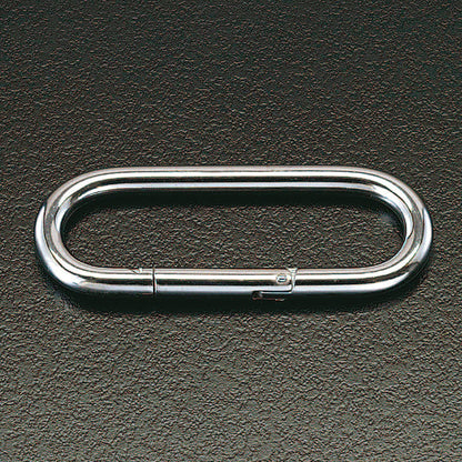 ６６．０ｘ１９．０ｘ　６．０ｍｍ　カラビナ（ステンレス製）