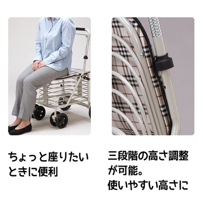 腰かけ付きカート