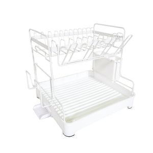 コンパクト　水切りラック　ホワイト