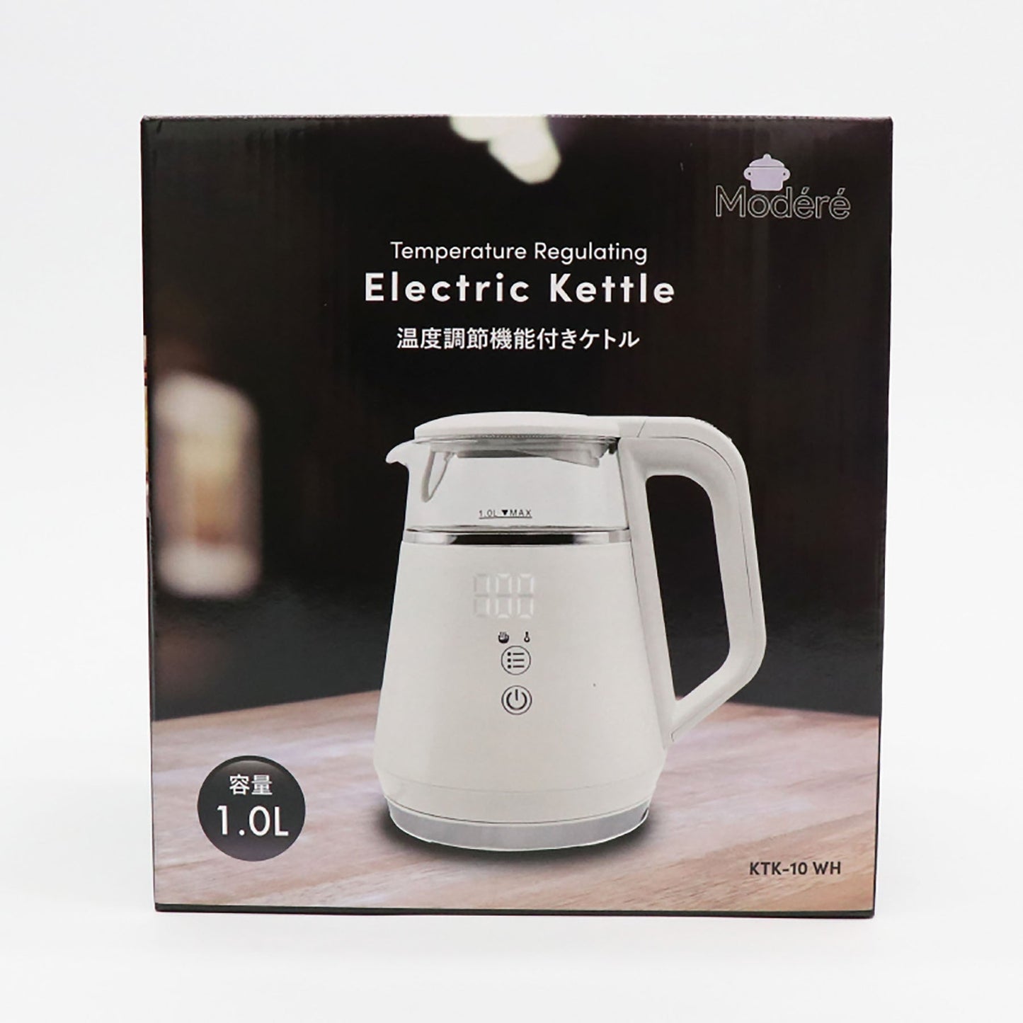 Ｍｏｄｅｒｅ　温度調節機能付き電気ケトル　ＫＴＫ－１０ＷＨ