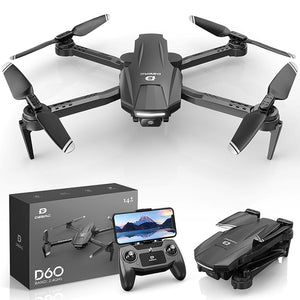 Ｈｏｌｙｔｏｎ　ドローン　１０８０Ｐカメラ付き　９０°調整可能　初心者　折り畳み　Ｄ６０