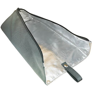 ヘアアイロン専用耐熱ポーチ　グレー