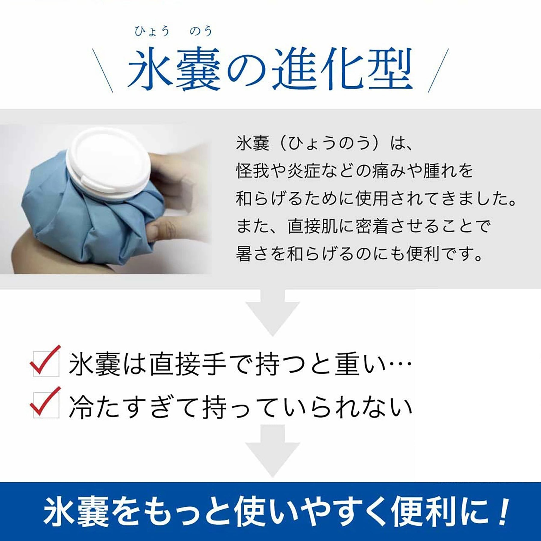 U-COOL(ユークール) ハンズフリーアイスパック ブルー U-COOL(ユークール) ハンズフリーアイスパック ブルー