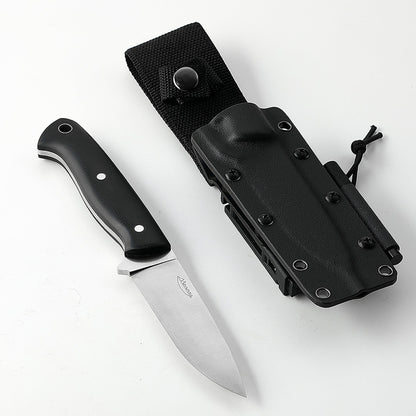 アウトドアナイフＭＡＳＡＮＯＤ２・Ｇ１０　黒グリップ・カイデックスケース・ファイアスターター付