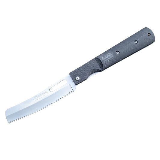 Ｍａｓａｎｏキャンプナイフ　４４０：Ｇ１０ＢＫ　タイプＤ　パン切冷凍型