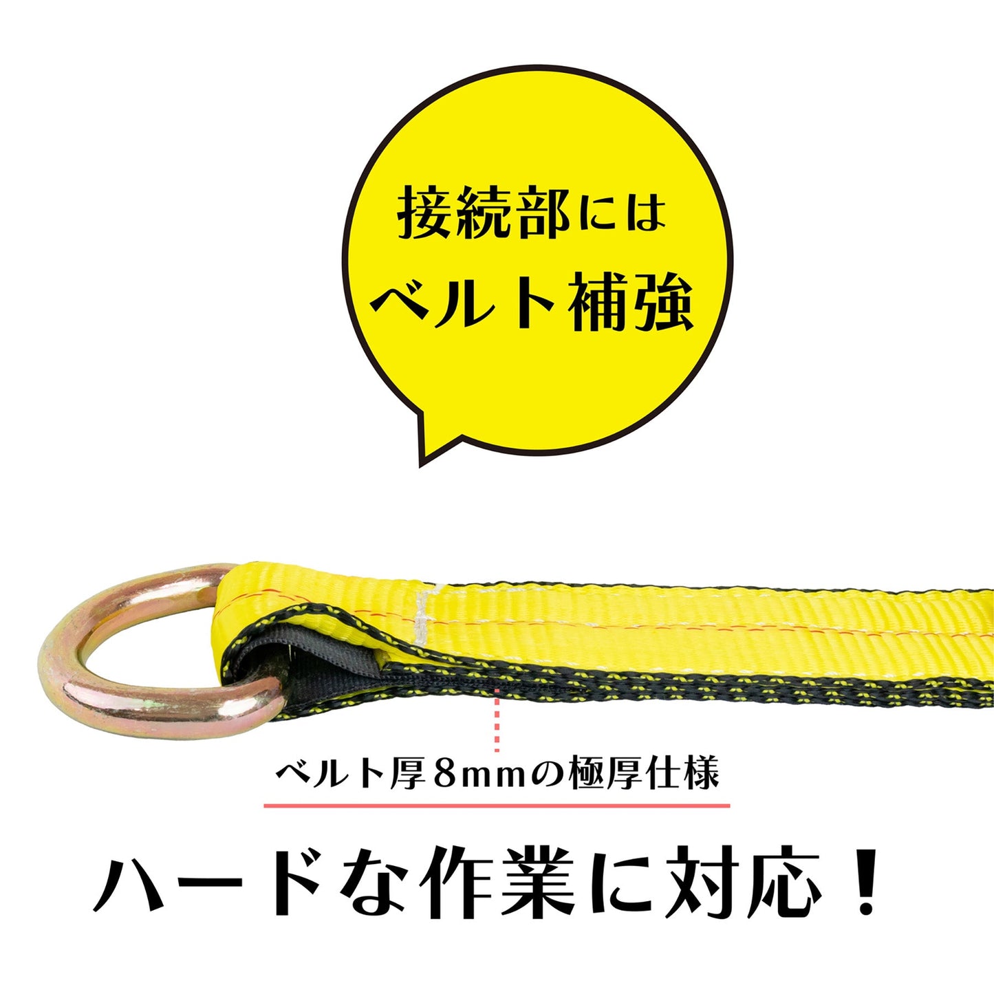 フリーク　アクスルストラップ　Ｄリング　１．６ｔｏｎ　幅５０ｍｍ×長さ１ｍ