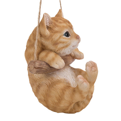 茶トラ猫　ぶら下がり　オーナメント