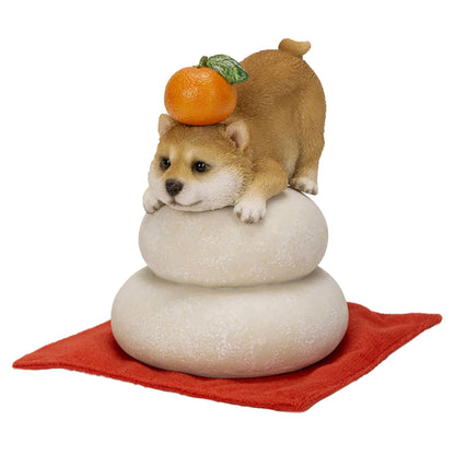 鏡餅飾り　柴犬