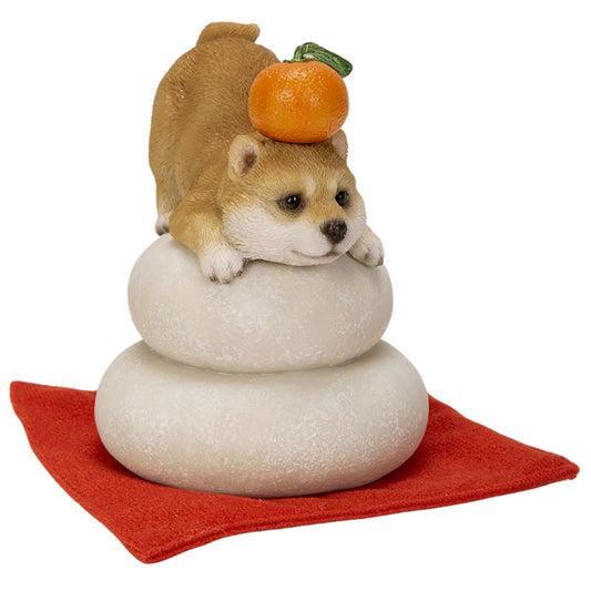 鏡餅飾り　柴犬