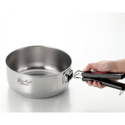 エクセレントシェフ　ワンタッチクッカー着脱式１８㎝＆２０㎝セット