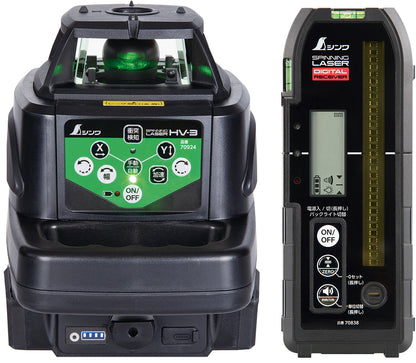 スピニングレーザー　ＨＶ－３　グリーン　デジタル受光器付　　　　