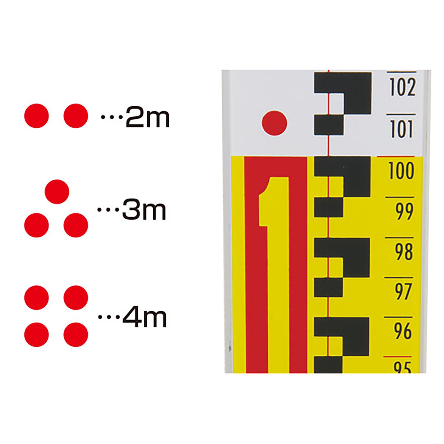 アルミスタッフ　５ｍ５段