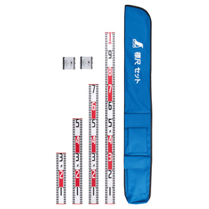 アルミ製標尺４点セット　クロス金具付