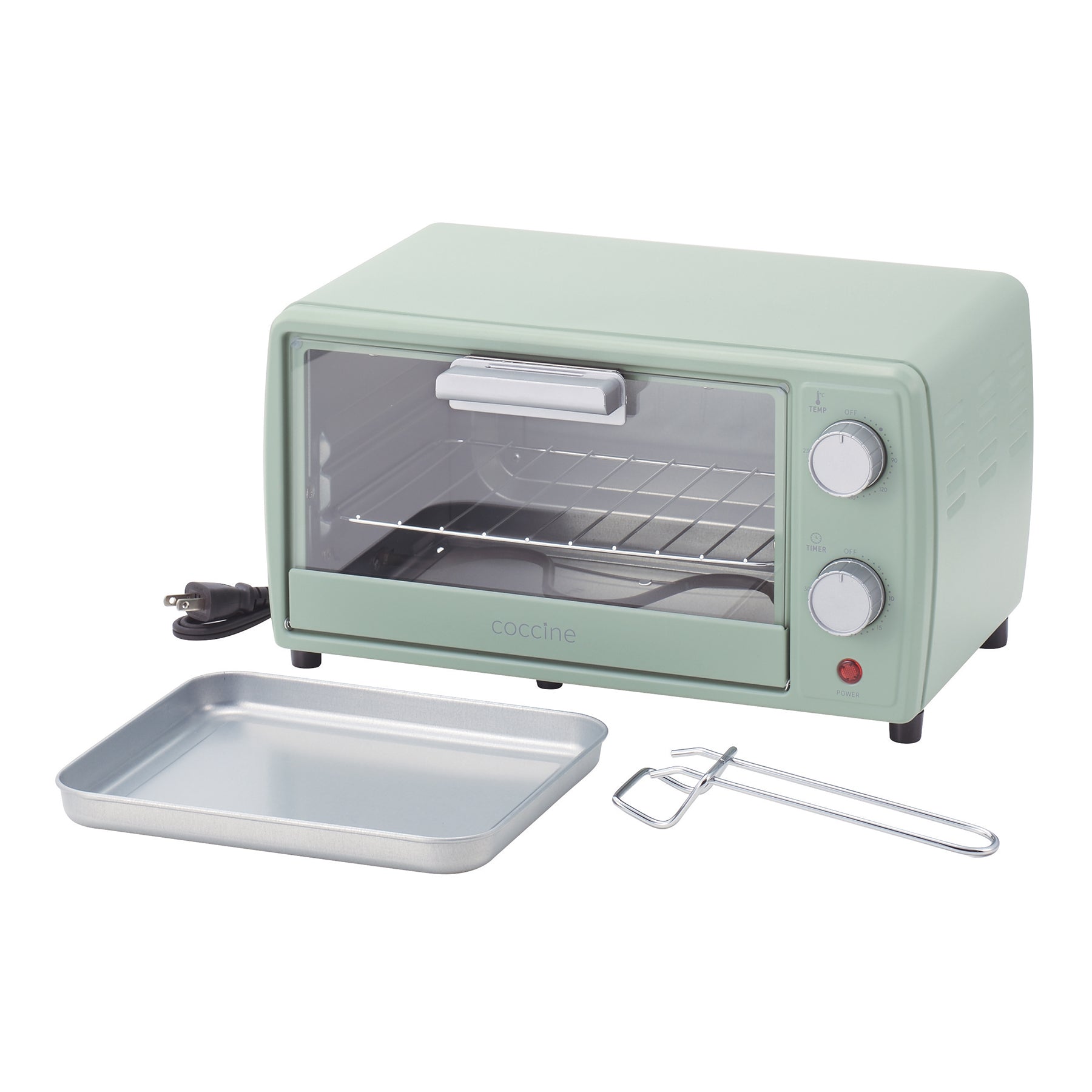 coccine オーブントースター9L スモークグリーン – GREEN
